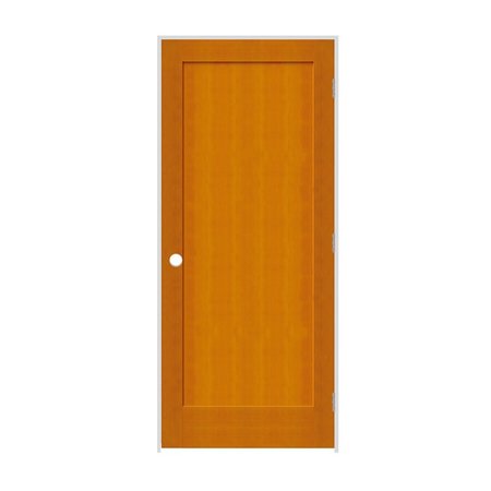 CODEL DOORS 26" x 80" x 1-3/8" Fir 1-Panel Interior Shaker 4-9/16" LH Prehung Door with Satin Nickel Hinges 2268fir8401LH154916